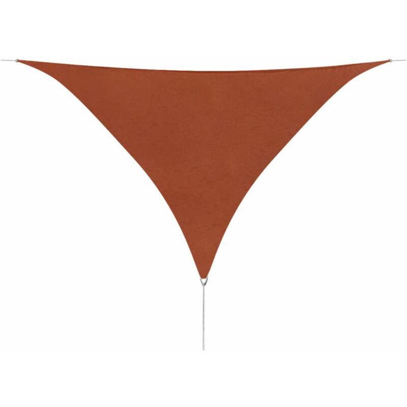 Parasole a Vela Oxford Triangolare 3,6x3,6x3,6 m Terracotta VD24511 - Hommoo
