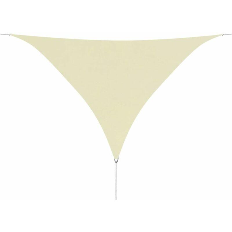 Parasole a Vela Oxford Triangolare 5x5x5 m Crema VD24502 - Hommoo