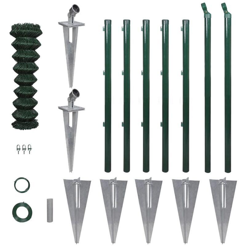 Hommoo Recinzione in Filo Metallico con Spuntoni in Acciaio 1,25x15 m VD03447 Hommoo Recinzione in Filo Metallico con Spuntoni in Acciaio 1,25x15 m VD03447