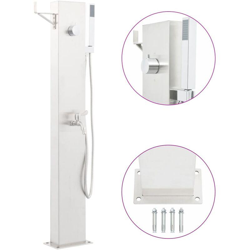 Rubinetteria per Doccia da Giardino 110 cm in Acciaio inox VD46365 - Hommoo Rubinetteria per Doccia da Giardino 110 cm in Acciaio inox VD46365 - Hommoo