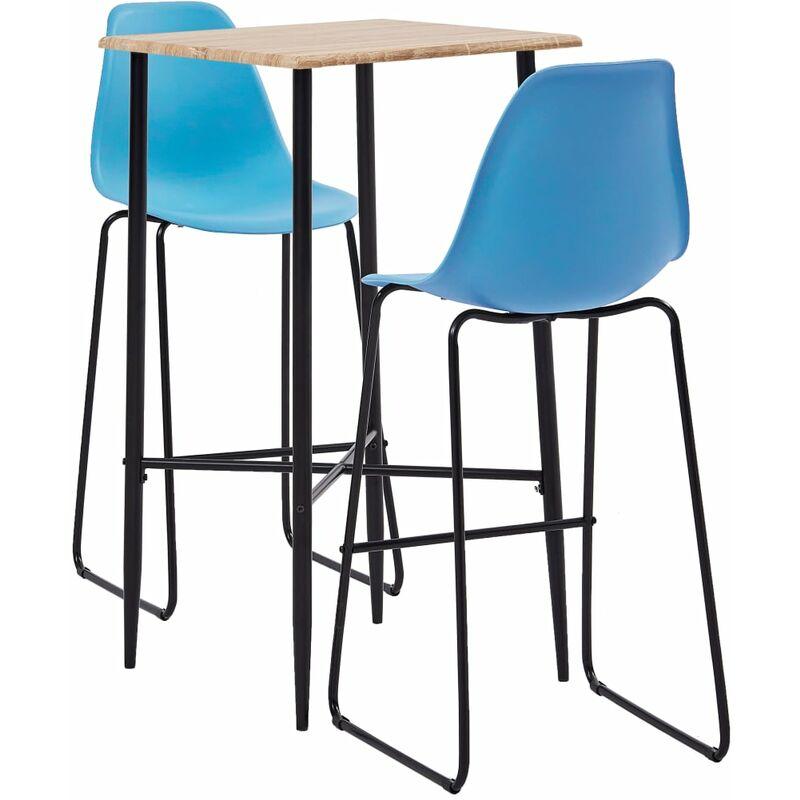 Set da Bar 3 pz in Plastica Blu VD37527 - Hommoo