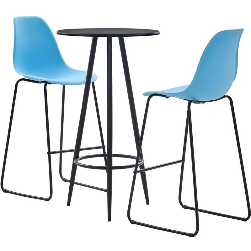 Set da Bar 3 pz in Plastica Blu VD49273 - Hommoo