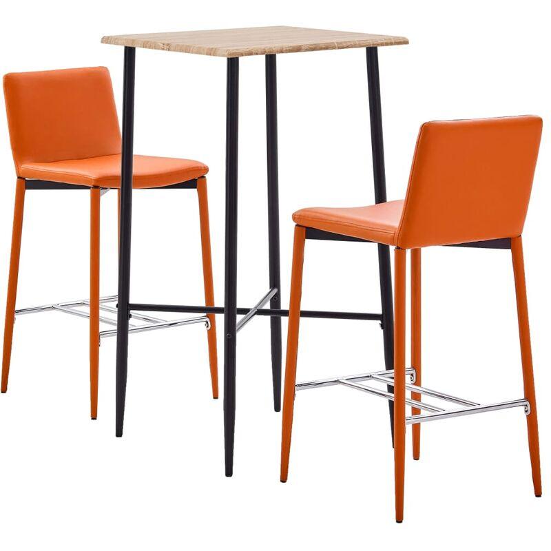 Set da Bar 3 pz in Similpelle Arancione VD37546 - Hommoo Set da Bar 3 pz in Similpelle Arancione VD37546 - Hommoo