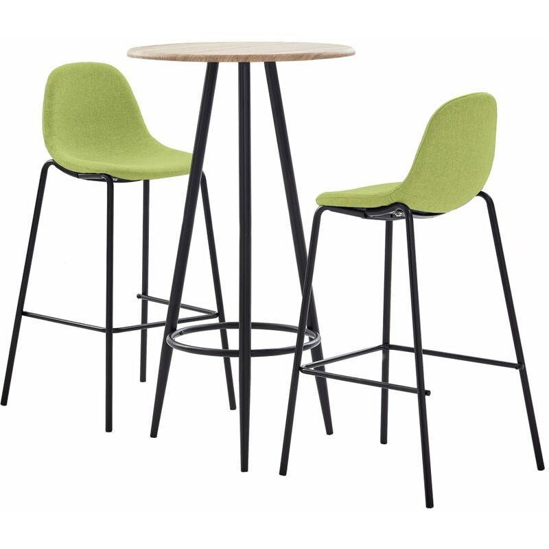 Set da Bar 3 pz in Tessuto Verde VD33093 - Hommoo