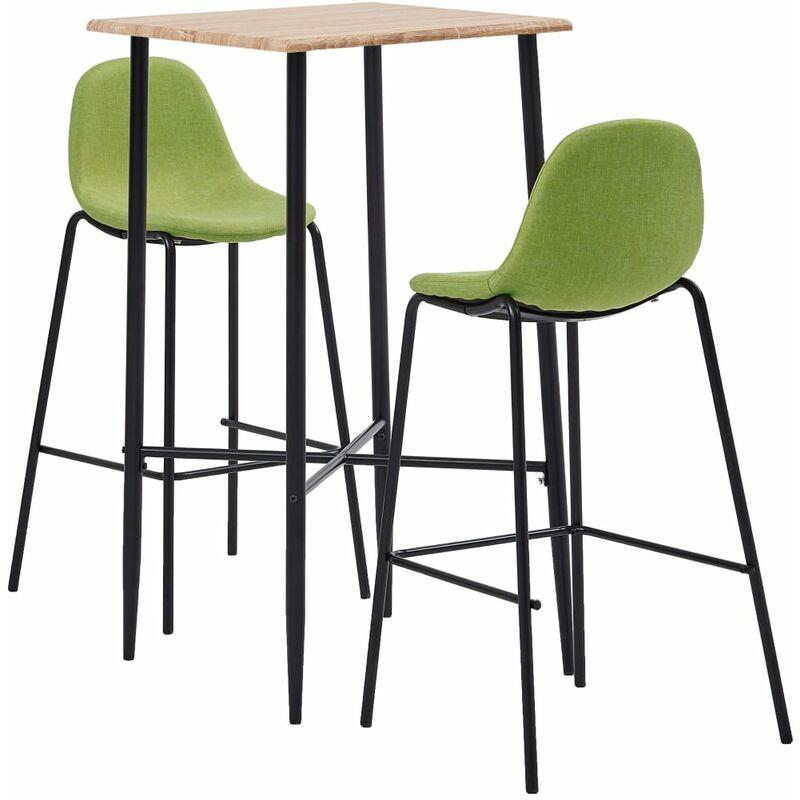 Set da Bar 3 pz in Tessuto Verde VD37561 - Hommoo