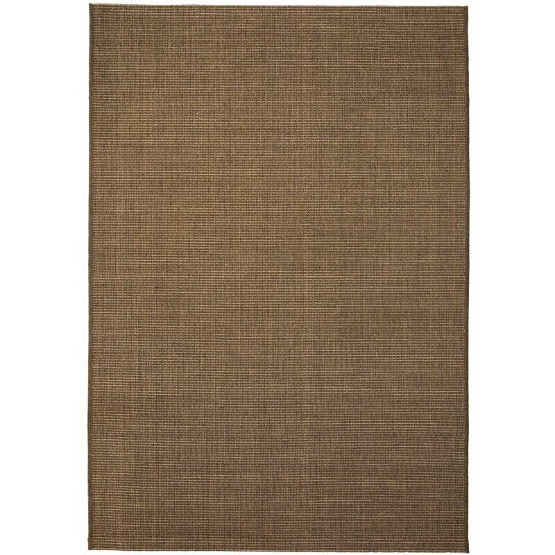 Tappeto da Interni/Esterni Effetto Sisal 80x150 cm Marrone VD02052 - Hommoo
