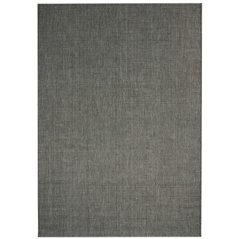 Hommoo Tappeto da Interni/Esterni Effetto Sisal 80x150cm Grigio Scuro VD02057