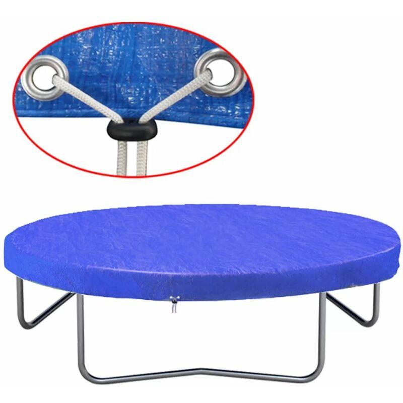 Telo Copertura per Trampolino Elastico in PE 360-367 cm 90 g/m2 VD17361 - Hommoo