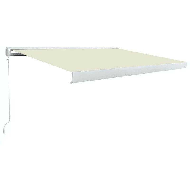 Tenda a Cassonetto Manuale 400x300 cm Crema VD39639 - Hommoo Tenda a Cassonetto Manuale 400x300 cm Crema VD39639 - Hommoo