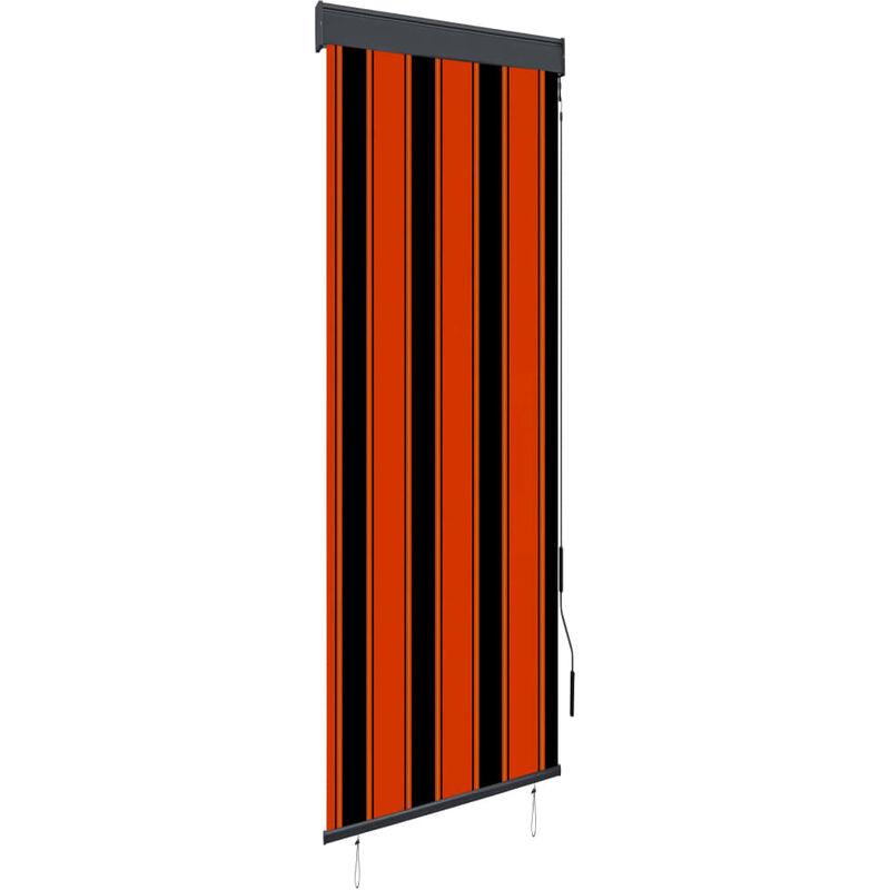 Tenda a Rullo per Esterni 60x250 cm Arancione e Marrone VD35371 - Hommoo