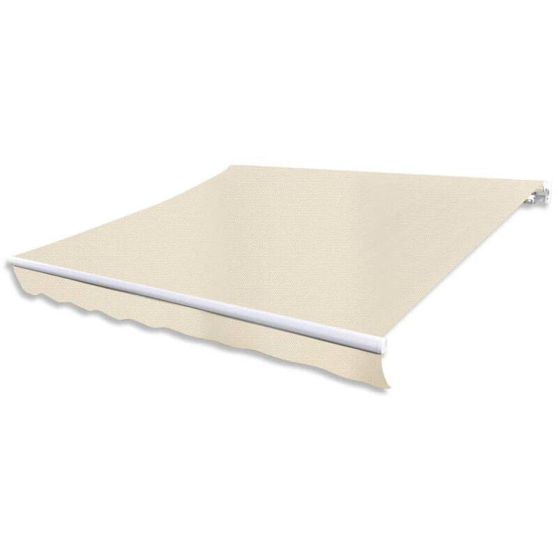 Tenda da Sole Pieghevole 400 cm Crema VD14930 - Hommoo