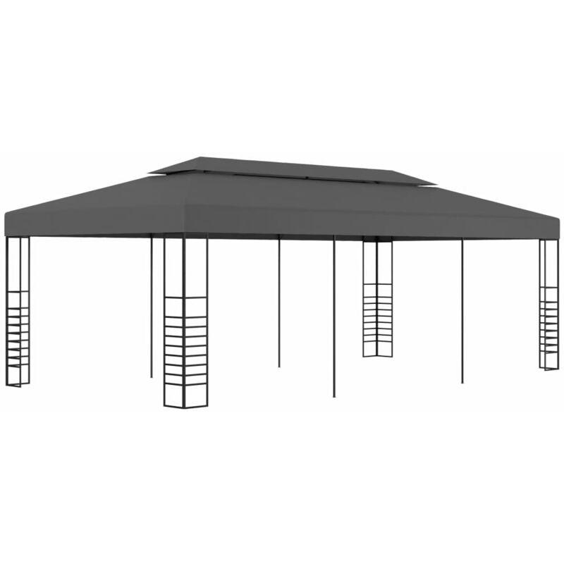 Hommoo Tenda Gazebo 3x6 m Antracite VD46227