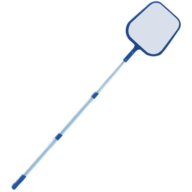 Retino di superficie con manico telescopico 150 cm 5 sezioni allungabile alluminio piscine piscina - MILO