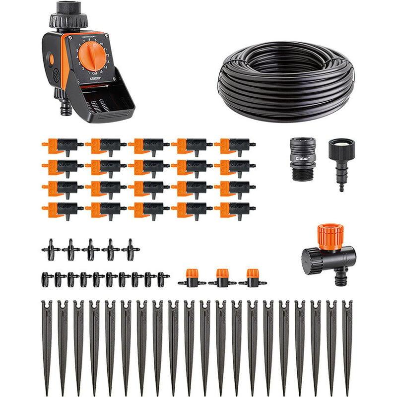 Claber - Timer Kit 20 Logica, impianto di irrigazione automatico a goccia Claber - Timer Kit 20 Logica, impianto di irrigazione automatico a goccia