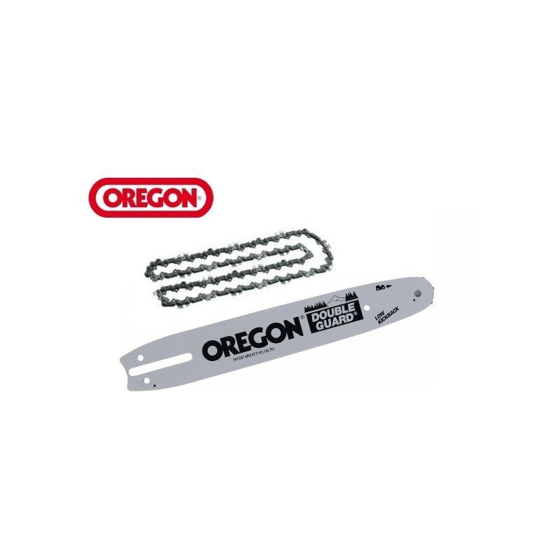 Grecoshop - Lama/Barra con catena per motosega/elettrosega 35cm OREGON DOUBLE GUARD