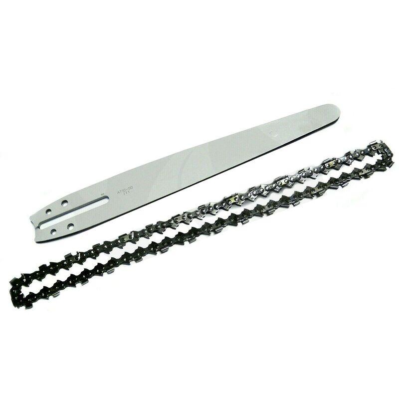 Lama barra motosega Carving lama 25 cm con catena cm 3/8-SP1.3- 42 maglie