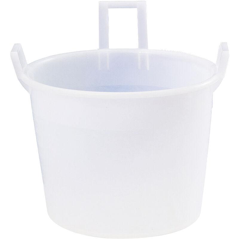 Mobil Plastic - Mastello 3 manici in plastica PEHD diametro 60 cm per alimenti - Bianco neutro NEUTRO