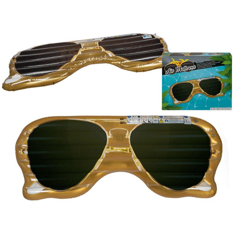 Lupexshop - MATERASSINO GONFIABILE MARE PISCINA SPIAGGIA MODELLO OCCHIALI DA SOLE