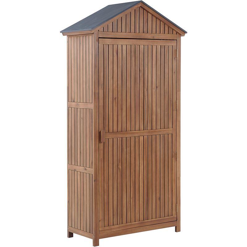 Beliani - Mobile da giardino in legno di acacia 200 x 100 cm SAVOCA