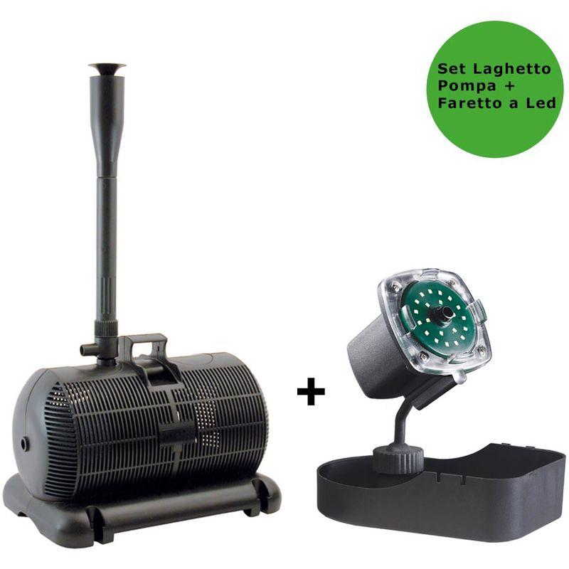 Multipack pompa per laghetto aqua 3 3850 litri/h + faretto nathur a led sommergibile - SICCE