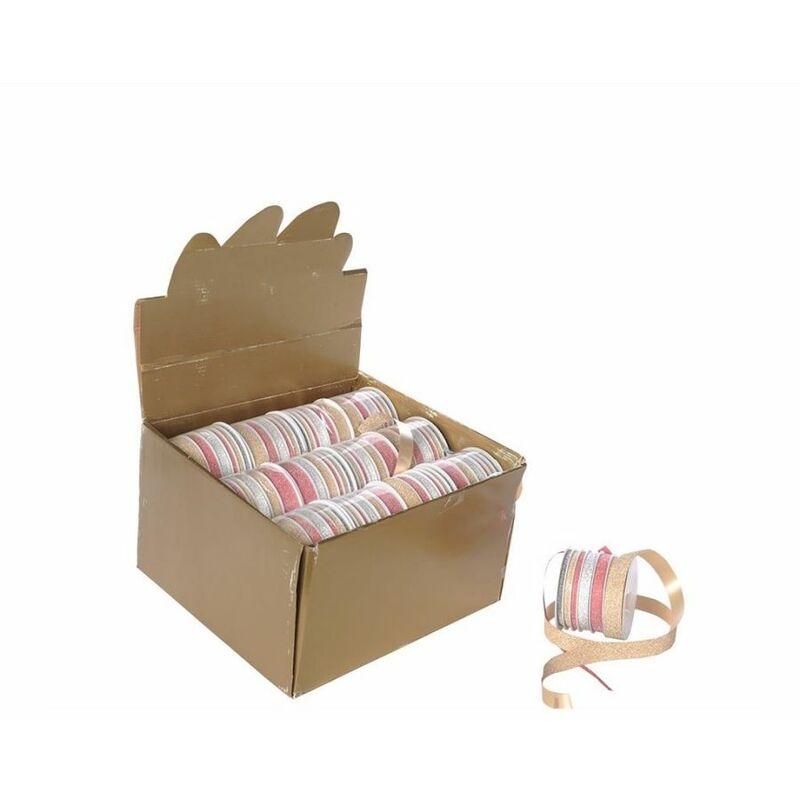 Nastri Glitter da 2,7 mt (1 Nastro Composto da 6 Nastrini)