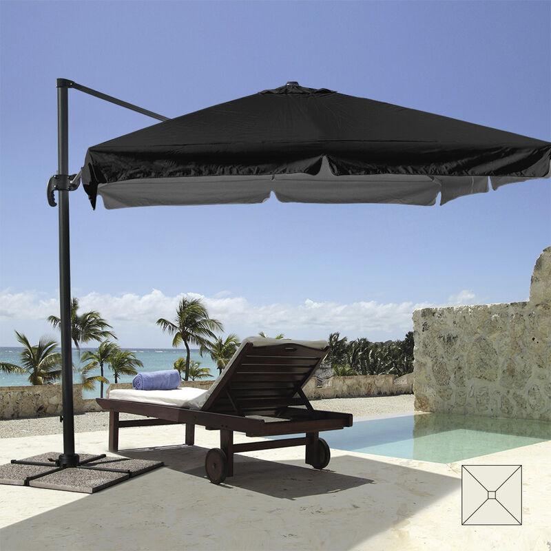 Ombrellone da giardino a braccio orientabile in alluminio palo decentrato 3x3m Paradise Noir | con Balza - ELIOS PARASOLS Ombrellone da giardino a braccio orientabile in alluminio palo decentrato 3x3m Paradise Noir | con Balza - ELIOS PARASOLS