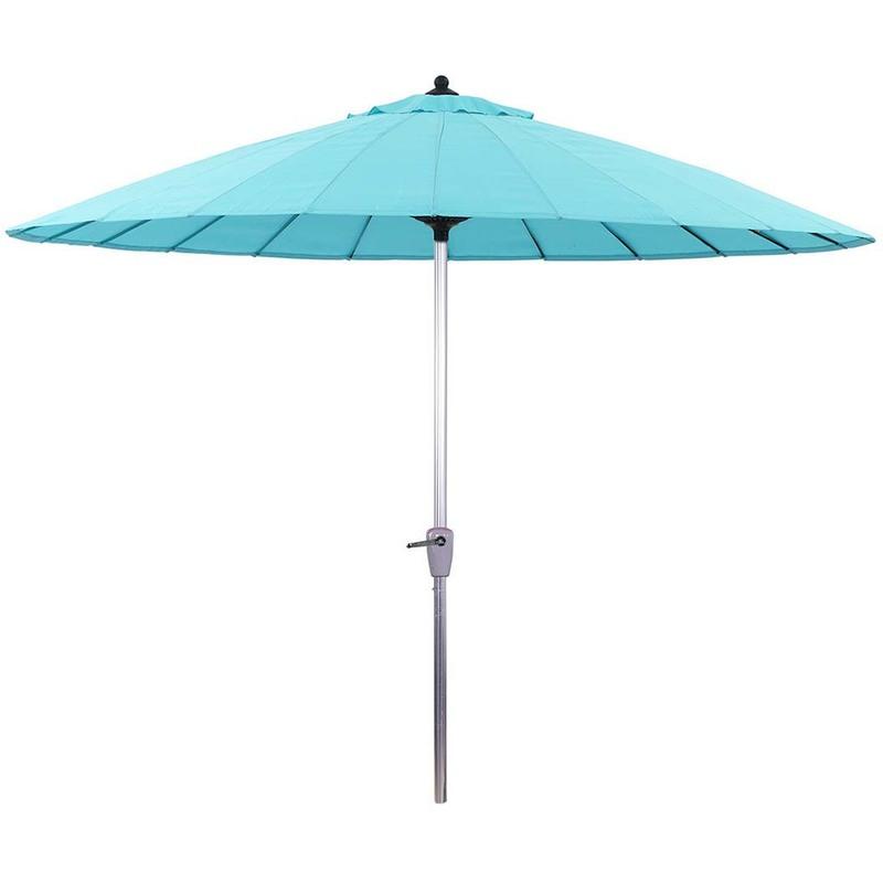 Ombrellone da giardino dritto Lili - stile giapponese - Ø2.7m - Blu - HABITAT ET JARDIN Ombrellone da giardino dritto Lili - stile giapponese - Ø2.7m - Blu - HABITAT ET JARDIN