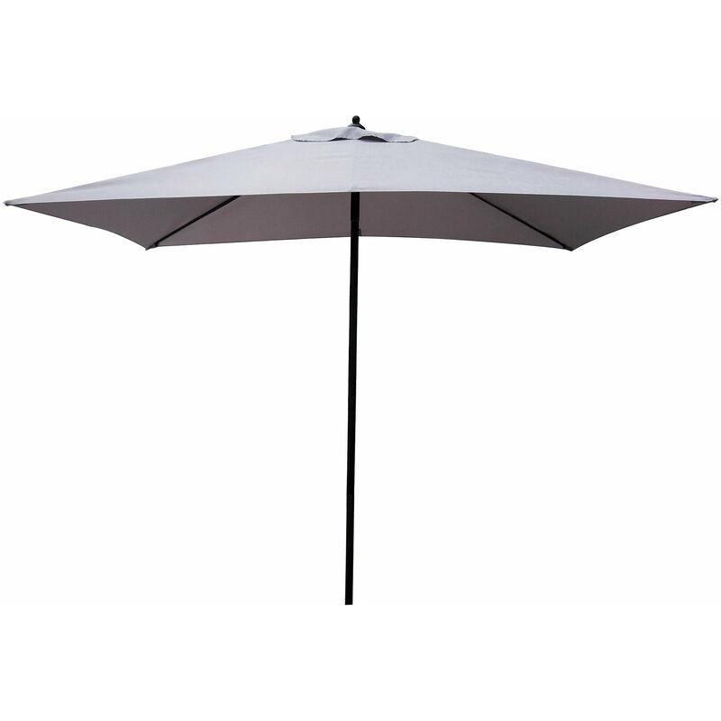 Ombrellone Da Giardino In Acciaio 2x3m Push-up Grigio - Fadi