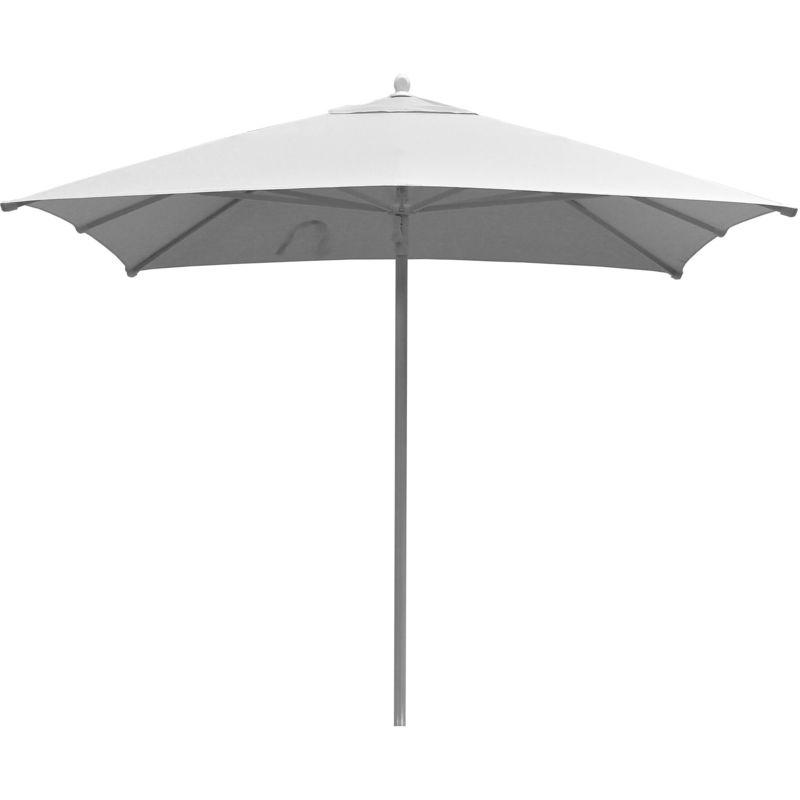 Ombrellone Da Giardino In Alluminio 2,25x2,25 Mt Tessuto Acrilma Odessa Bianco - Maffei