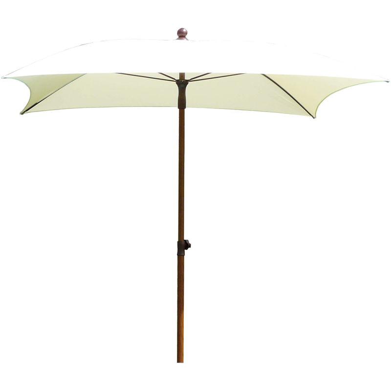 Ombrellone Da Giardino In Alluminio 2x2 Mt Madera Ecrù - Maffei