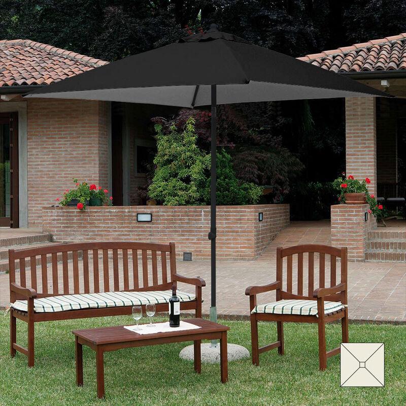 Ombrellone giardino 2x2m quadrato palo alluminio centrale Plutone Noir | senza Balza - ELIOS PARASOLS Ombrellone giardino 2x2m quadrato palo alluminio centrale Plutone Noir | senza Balza - ELIOS PARASOLS