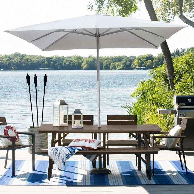 Ombrellone giardino 3x3 alluminio quadrato palo centrale bar hotel Marte | senza Balza - ELIOS PARASOLS Ombrellone giardino 3x3 alluminio quadrato palo centrale bar hotel Marte | senza Balza - ELIOS PARASOLS