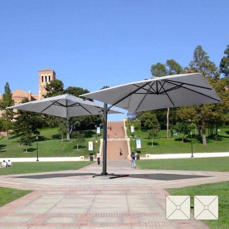 Ombrellone giardino 3x3 doppio braccio alluminio per bar hotel contract Oslo | senza Balza - ELIOS PARASOLS