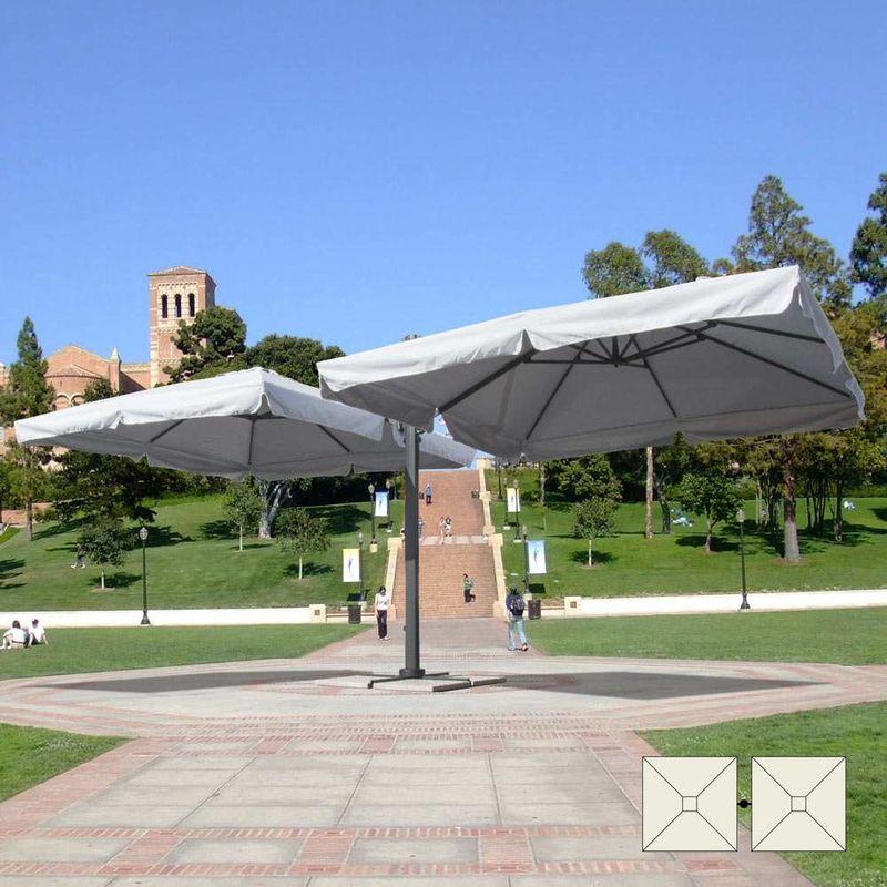 Ombrellone giardino 3x3 doppio braccio alluminio per bar hotel contract Oslo | con Balza - ELIOS PARASOLS