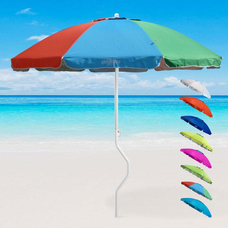 Ombrellone mare 200 Cm Protezione uv spiaggia pesca Ermes | Multicolore GF - Girafacile Ombrellone mare 200 Cm Protezione uv spiaggia pesca Ermes | Multicolore GF - Girafacile