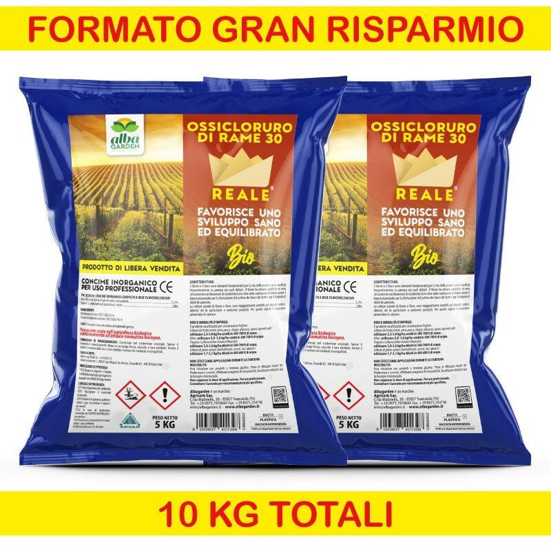 Ossicloruro di Rame 30% Fungicida Concime ce Blu Biologico Vite Orto Olivo Frutta x 10 Kg