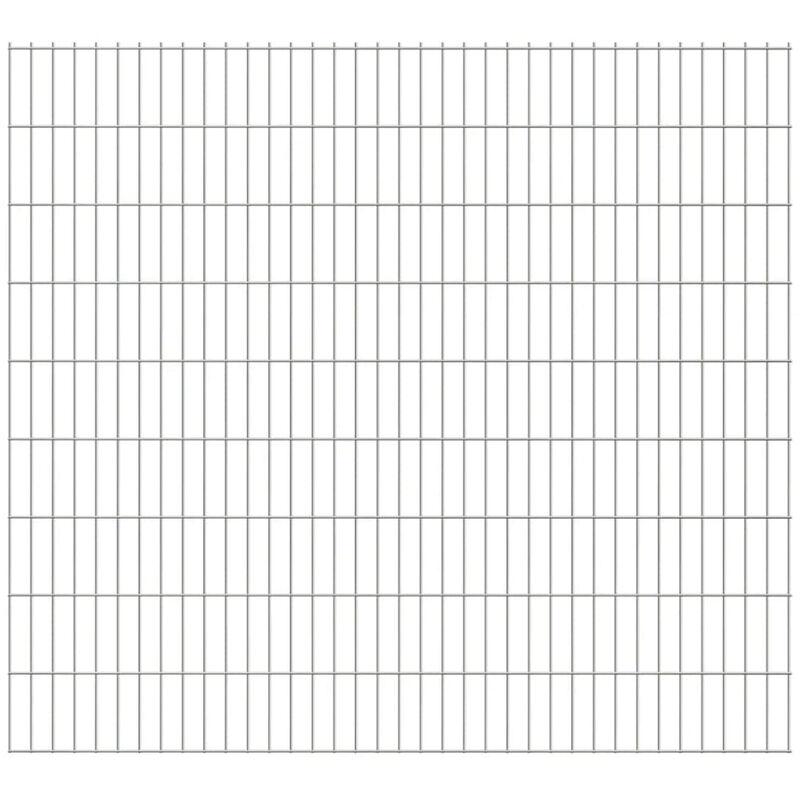 Pannelli recinzione giardino 2D 2008x1830 mm 16 m argento - ASUPERMALL Pannelli recinzione giardino 2D 2008x1830 mm 16 m argento - ASUPERMALL