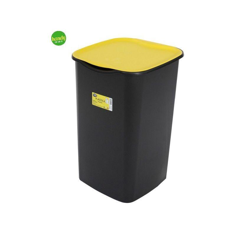 Pattumiera Belli e Forti riciclo giallo/nero 53 x 37 x 36 cm