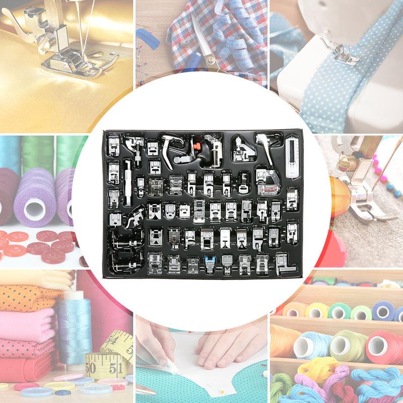 Piedi 52pcs professionale Macchina da cucire Presser Set Kit compatibile per attacco basso Macchina da cucire (per il fratello / Babylock / Nuova