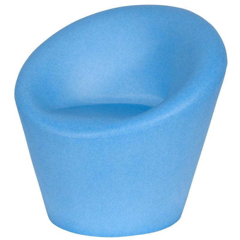 Poltrona Da Giardino 88x80x85cm In Polietilene Happy Azzurro Fluo - Vanossi Poltrona Da Giardino 88x80x85cm In Polietilene Happy Azzurro Fluo - Vanossi