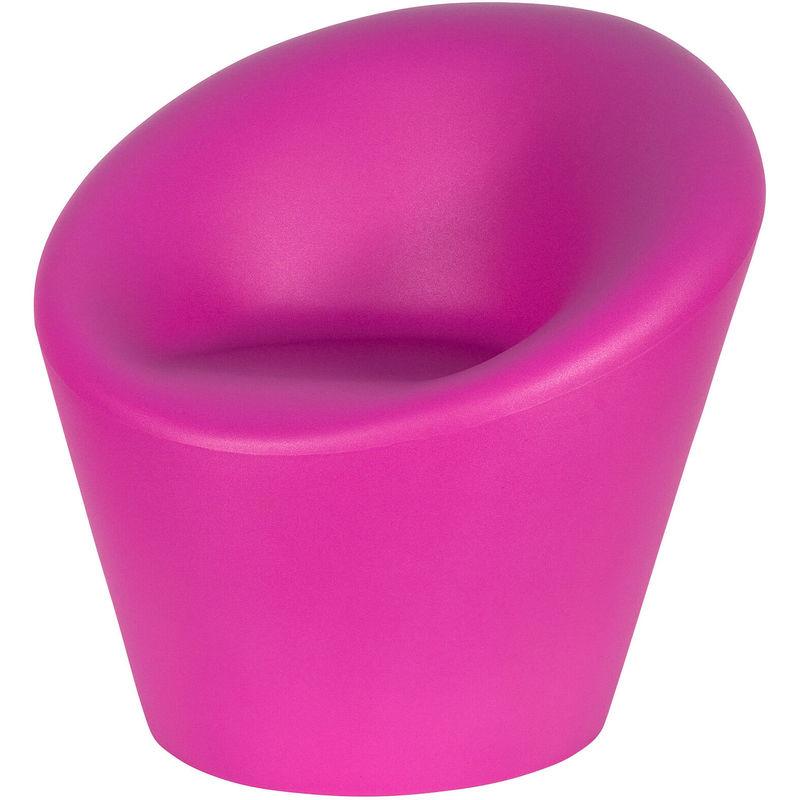 Poltrona Da Giardino 88x80x85cm In Polietilene Happy Lilla - Vanossi