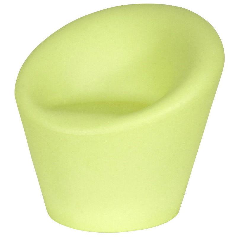 Poltrona Da Giardino 88x80x85cm In Polietilene Happy Verde Fluo - Vanossi