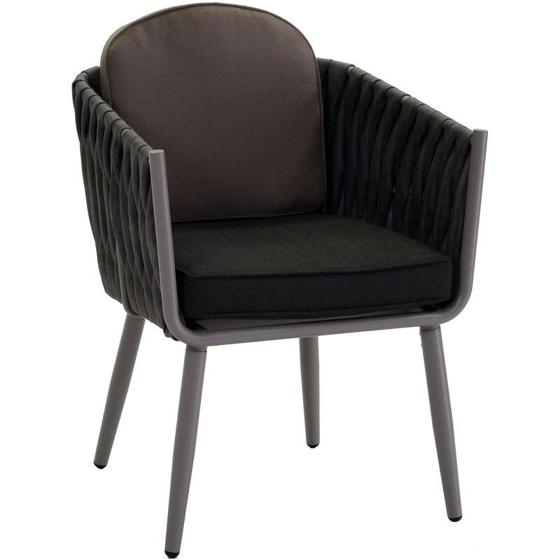 Poltrona Da Giardino In Alluminio San Diego Grigio - Adami Poltrona Da Giardino In Alluminio San Diego Grigio - Adami