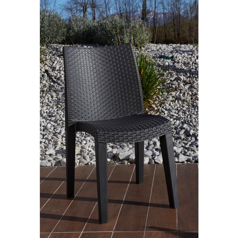 Sedia Lady Imp,Rattan Antrac, Sedia Lady Imp,Rattan Antrac,