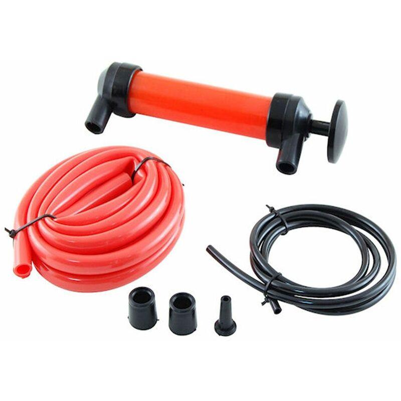 Kit pompa di trasferimento sifone manuale auto tubo travaso carburante gasolio