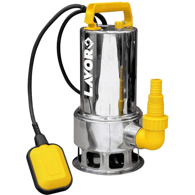 Pompa Sommersa HP 1,5 Elettropompa acciaio inox 1100W per fogna acque sporche 8m