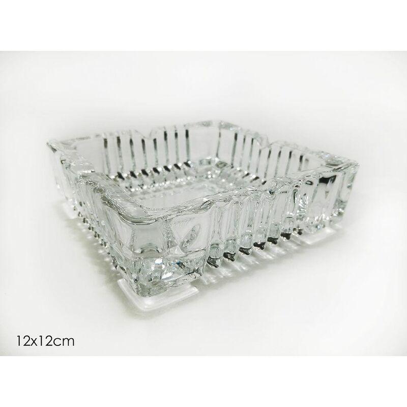 Posacenere Quadrato Vetro Cm.12X12 - BIGHOUSE IT