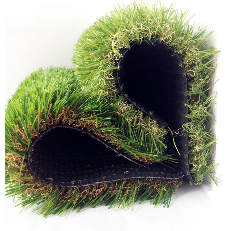 Prato sintetico 40mm finta erba tappeto manto giardino 4 sfumature colore 1x10 STI Prato sintetico 40mm finta erba tappeto manto giardino 4 sfumature colore 1x10 STI