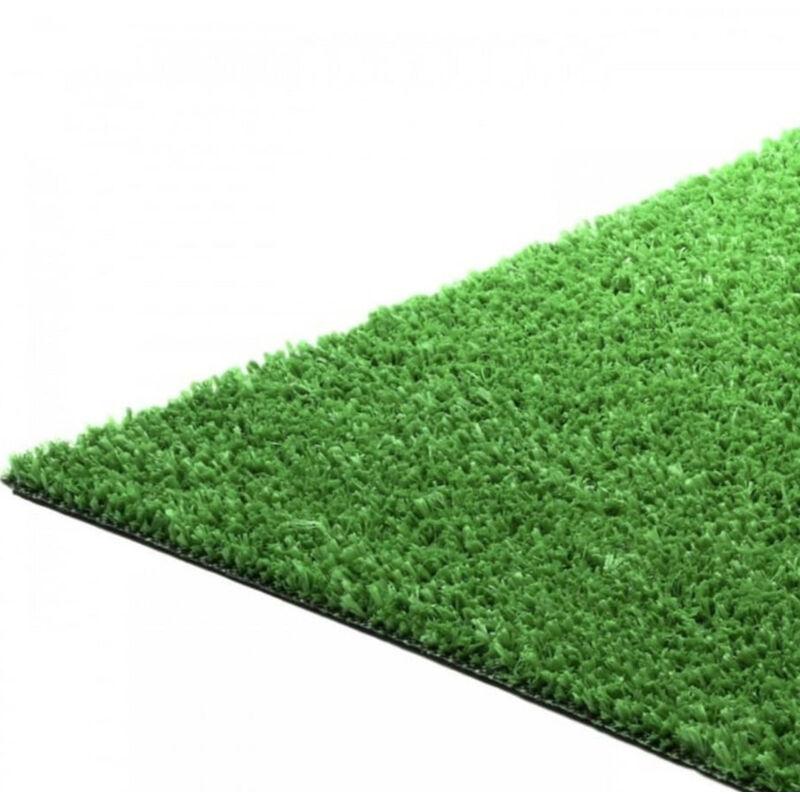 Prato sintetico 7mm calpestabile finta erba tappeto manto giardino esterno 1x15mt STI