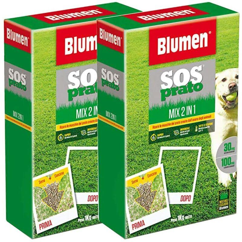 Opengarden - Ripara Prato Erboso 2 pezzi , Sos Prato 2 in 1, con Semi a Rapida Crescita e Concime NPK| Fino a 100 mq| Blumen Opengarden - Ripara Prato Erboso 2 pezzi , Sos Prato 2 in 1, con Semi a Rapida Crescita e Concime NPK| Fino a 100 mq| Blumen